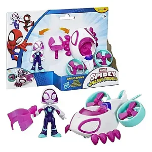 Boneco e Veiculo Spidey Amazing Friends - Ghost-Spidey - G1952 - Hasbro