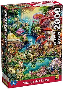 Quebra-cabeça 2000 peças Vilarejo das Fadas - 4573 - Grow