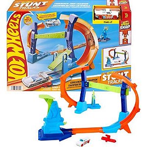 Hot Wheels Pista Campeonato Salto Em Espiral Stunt - GBF81 - Mattel