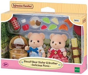 Sylvanian Families - Irmã e Irmão Urso Biscoito - 5852 Epoch