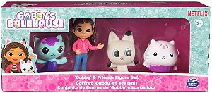4 Bonecos Gabby, Pandy, Mercat e Cakey - Gabby’s Dollhouse 3969 - Sunny