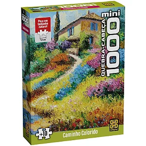 Quebra-Cabeça - Mini - 1000 Peças - Caminho Colorido - 5173 Grow