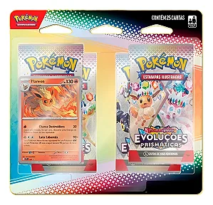 Cartas Pokémon Tcg Evolução Prismática - Flareon - 35275 Copag