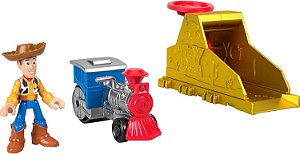 Lançador Imaginext Toy Story Woody com Carrinho JKW24 - Mattel