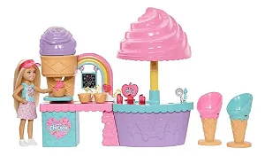 Barbie Chelsea Conjunto de Jogo Sorveteria - JMJ42 - Mattel