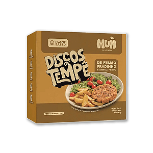 Discos De Tempê De Feijão Fradinho com Arroz Preto Mun Artesanal 220g