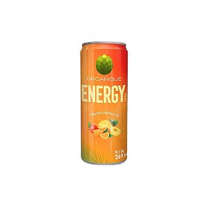 Energético Sem Glúten Organique Energy Drink Sabor Frutas Tropicais 269ml