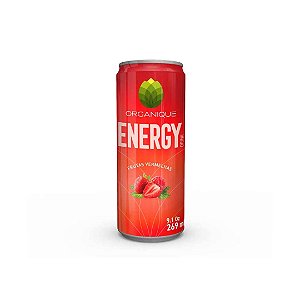 Energético Sem Glúten Organique Energy Drink Sabor Frutas Vermelhas 269ml