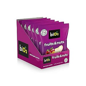 Mix de Frutas e Sementes Desidratadas Sem Glúten biO2 Snack Nuts 6un 50g