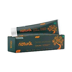 Creme Dental Vegano Natural Cravo Curcuma e Melaleuca 80g - Orgânico Natural