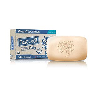 Sabonete Vegano Natural Baby Camomila e Erva Cidreira 80g - Orgânico Natural