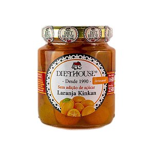 Doce Diet Vegano de Laranja Kinkan em Calda Sem Açúcar - Diet House
