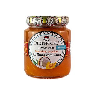 Doce Diet Vegano de Abóbora com Coco Cremosa Sem Açúcar - Diet House