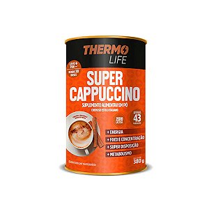 Super Cappuccino Super Café Sem Açúcar Sem Glúten Thermo Life 380g