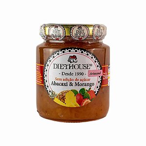 Doce Diet Vegano de Abacaxi com Morango Sem Açúcar - Diet House
