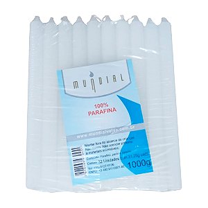 Kit 32 Velas Palitos Brancas 100% Parafina Pura 1kg