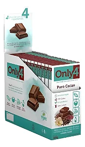 Chocolate Vegano Only4 70% Cacau Gengibre Liof 20g 15 Und