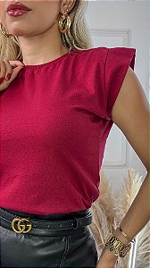 BLUSA MUSCLE TEE BÁSIC - MARSALA
