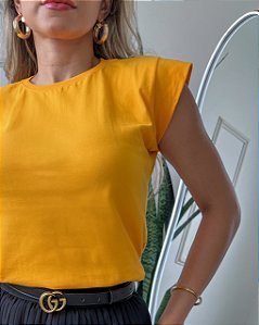 BLUSA MUSCLE TEE BÁSIC - AMARELO OURO