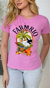 TSHIRT FARM RIO TUCANO - ROSA BEBÊ