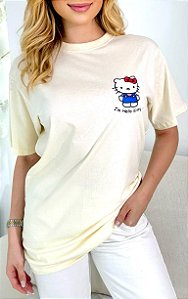 MAX T-SHIRT FEMININA HELLO KITTY - OFF WHITE