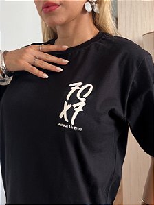 MAX TSHIRT UNISSEX MENEGOTTI 70X7 - PRETA