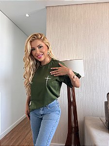 MAX TSHIRT UNISSEX MENEGOTTI CRUZ - VERDE MILITAR