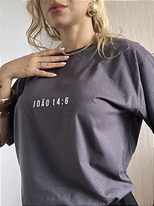 MAX TSHIRT UNISSEX MENEGOTTI JOÃO 14:6 - CHUMBO