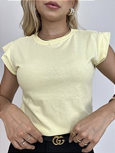 BLUSA MUSCLE TEE BÁSIC - AMARELO BEBÊ