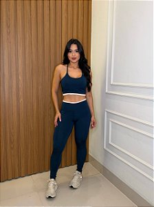 CONJUNTO FITNESS CALÇA E TOP SUPLEX - VERDE