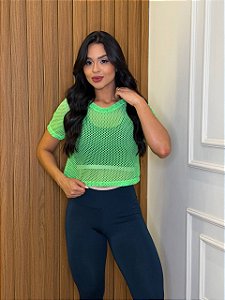 CROPPED ARRASTÃO - VERDE