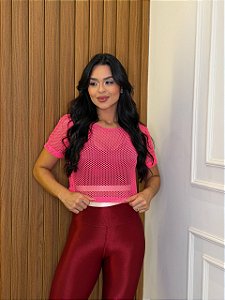 CROPPED ARRASTÃO - ROSA