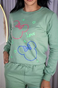 BLUSA MOLETOM CABEÇA NM NEON - VERDE MENTA