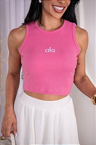 CROPPED REGATA NA RIBANA ALO - ROSA