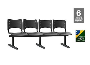 Promoção Longarina Iso 4 Lugares Em Polipropileno Frisokar