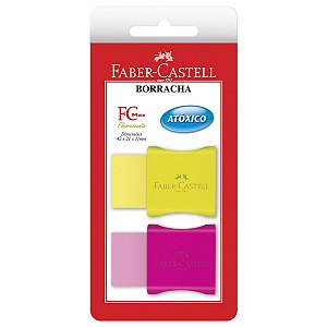 Borracha Neon com Cinta Max - Faber-Castell - com 2 cores