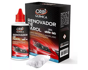 Limpador De Farol Orbi Quimica Remove Fosco E Amarelado