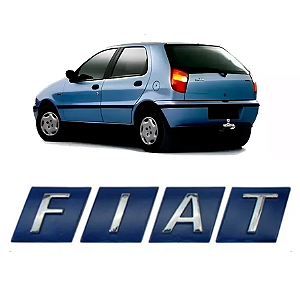 EMBLEMA FIAT MALA (AZUL/CROM) (RETANGULAR) Ref. SA477