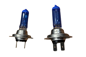 Par Lampada Farol Automotivo Super Branca 8500K H7 55W 12V Super Branca Ref. H7XV55W