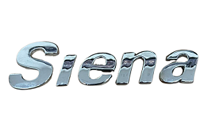 Emblema Adesivo Siena Letreiro Nome Cromado Linha Fiat 2001 Até 2010 Ref. 130588
