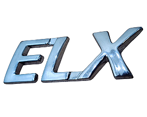 EMBLEMA ELX (CROMADO) (LATERAL - MALA) FIAT 01/..