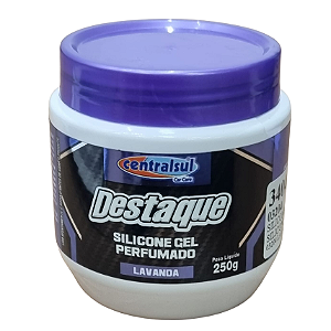 Silicone Gel 250g Pote Perfumado Lavanda Centralsul Ref.03204