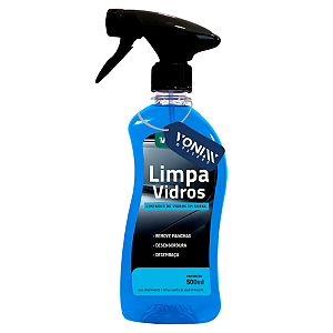 Limpa Vidros e Espelhos Spray 500ml Remove Manchas Desengordura Desembaça Vonixx