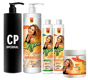 Kit 2 - Vegano Sol de Verão + 1 creme de pentear a sua escolha