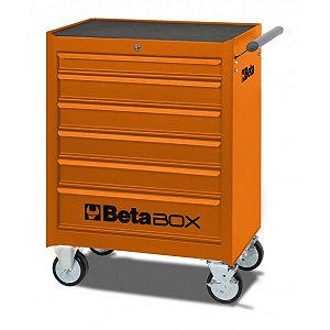 Carro para Ferramentas - Modelo Beta Box com 6 Gavetas - Laranja C04-BOX-O