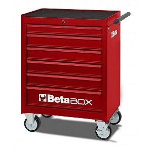 Carro para Ferramentas - Modelo Beta Box com 6 Gavetas -Vermelho C04-BOX-R