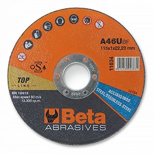 Discos Abrasivos de Corte para Aço e Inox (11034) 1,0x115x22,23mm