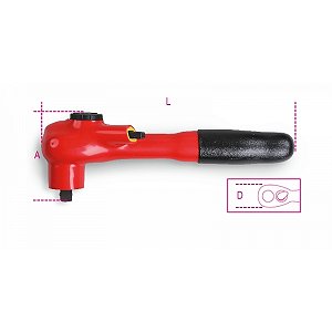 910MQ/55 - CATRACA REVERSIVEL QUADRA DE 3/8, ISOLADA 1.000V (910MQ/55)