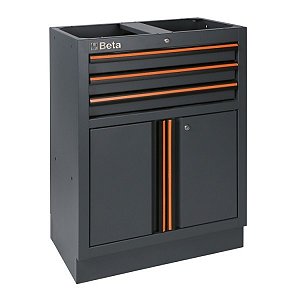 C45PRO M3A-MÓDULO FIXO 3GAVETAS 2PORTAS