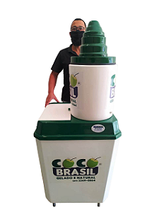 Mini bancada de coco